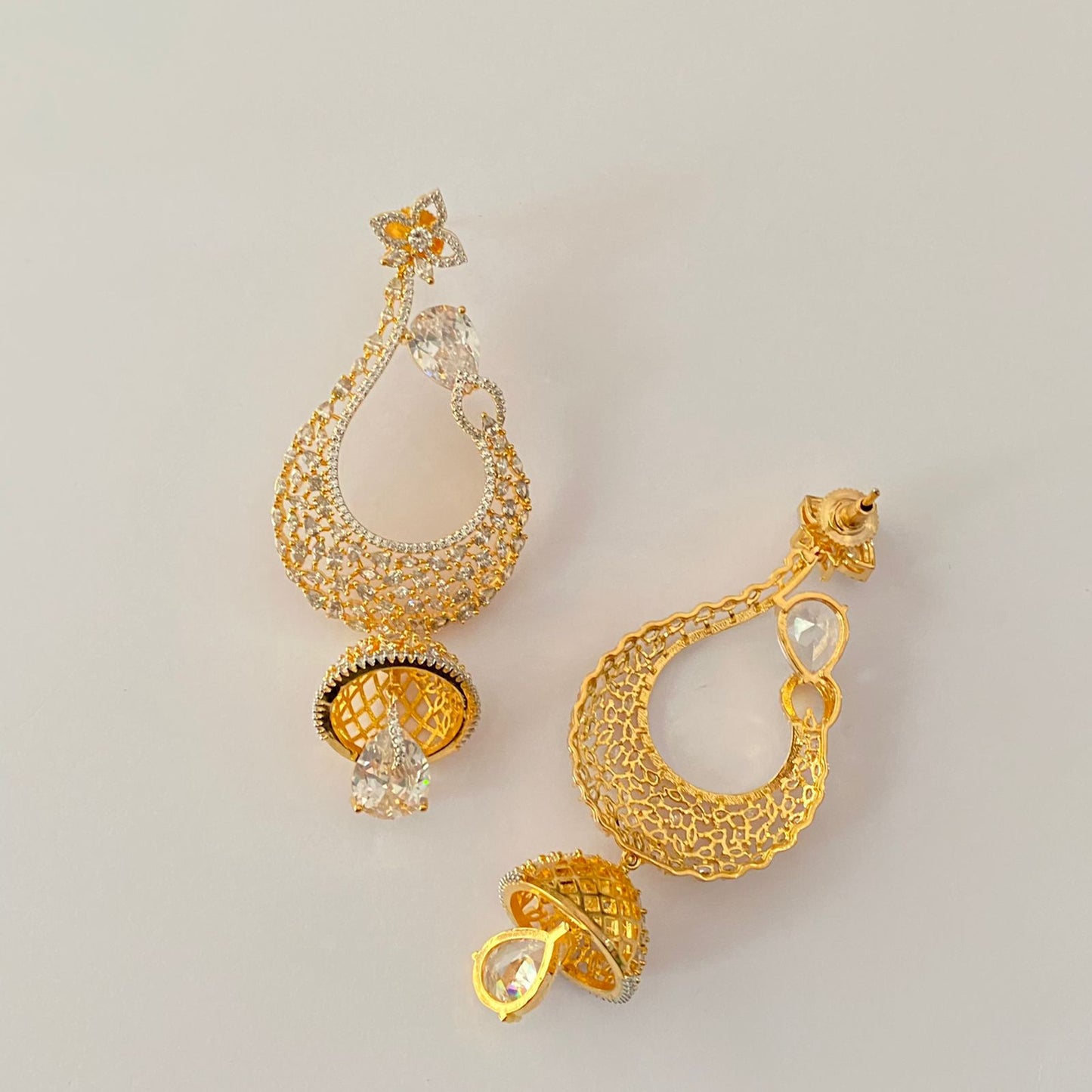 Gold Plated Diamond Earring