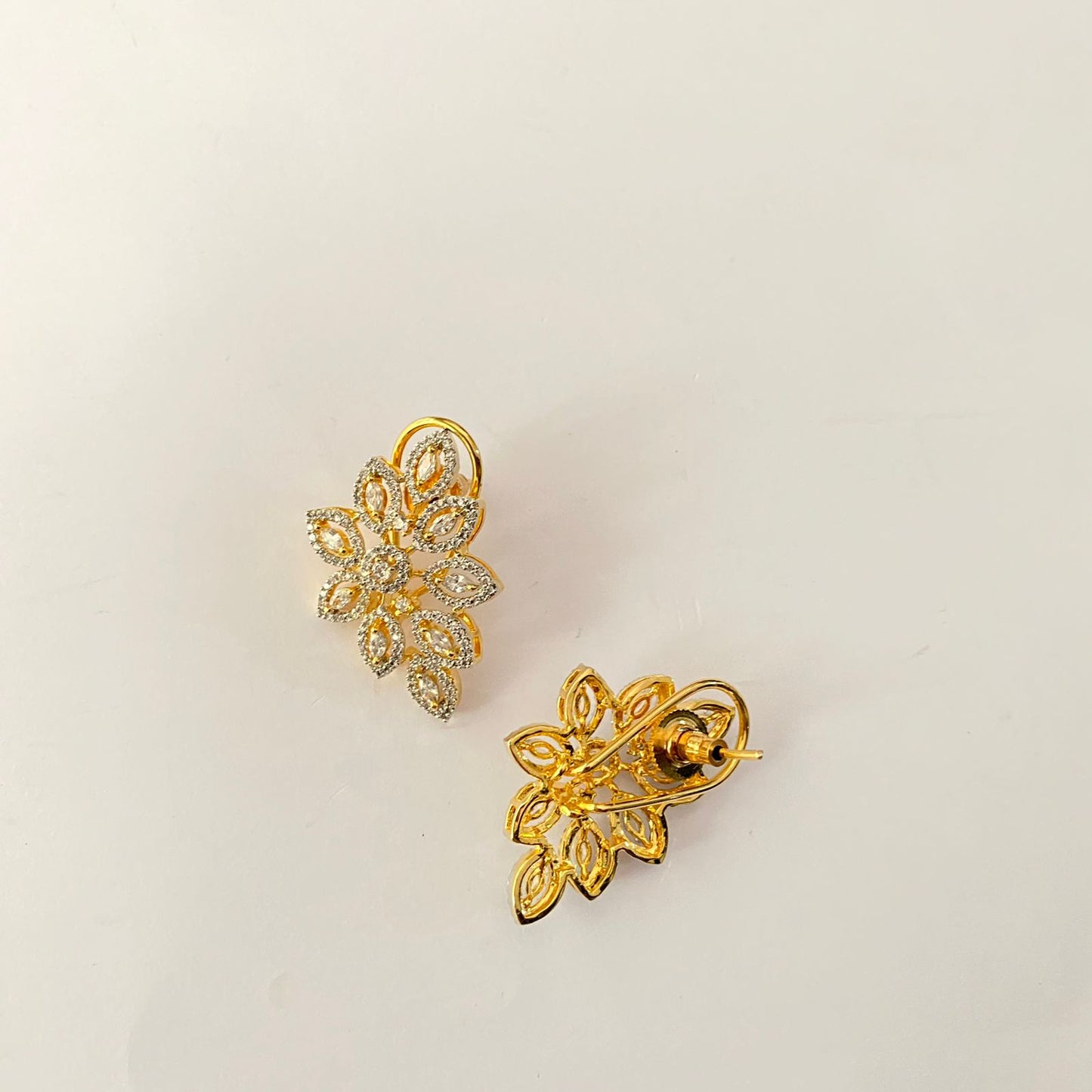 Gold Plated Diamond Necklace Set