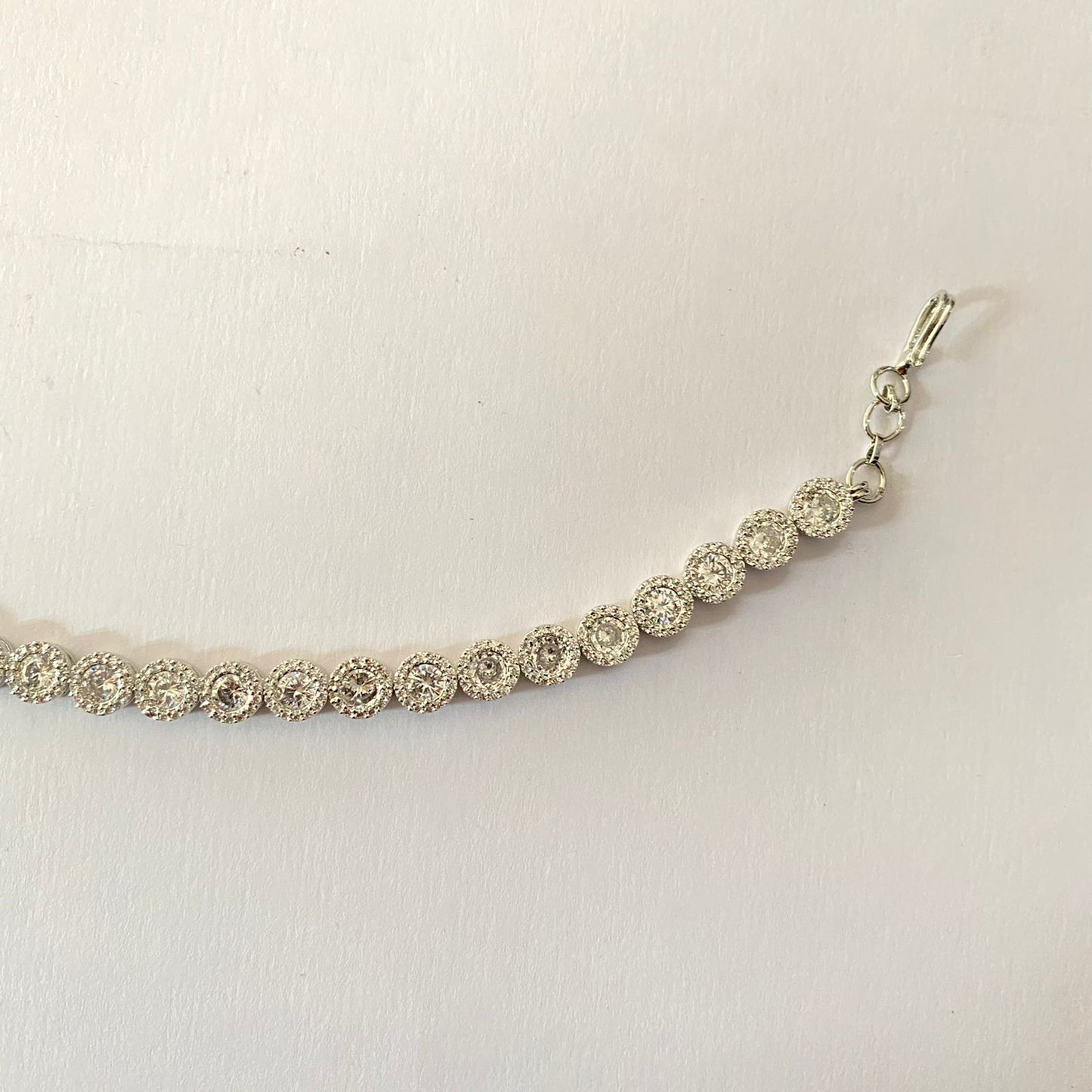 Silver Plated Tennis Bracelet