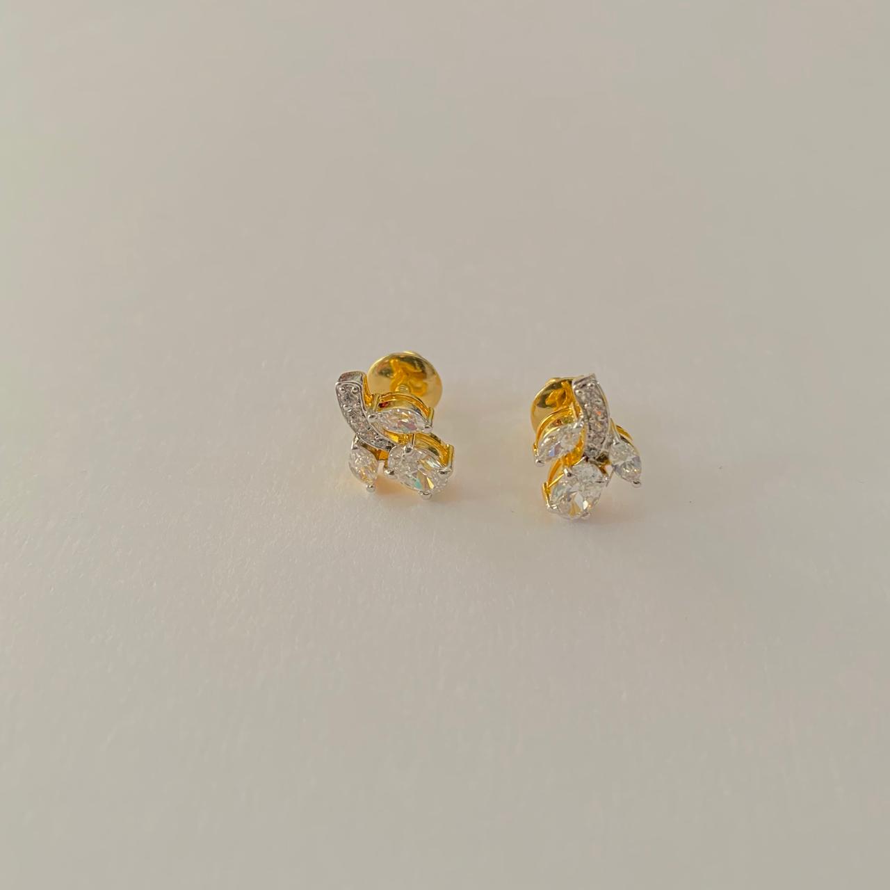 Gold Plated Pure Silver 92.5 Earring
