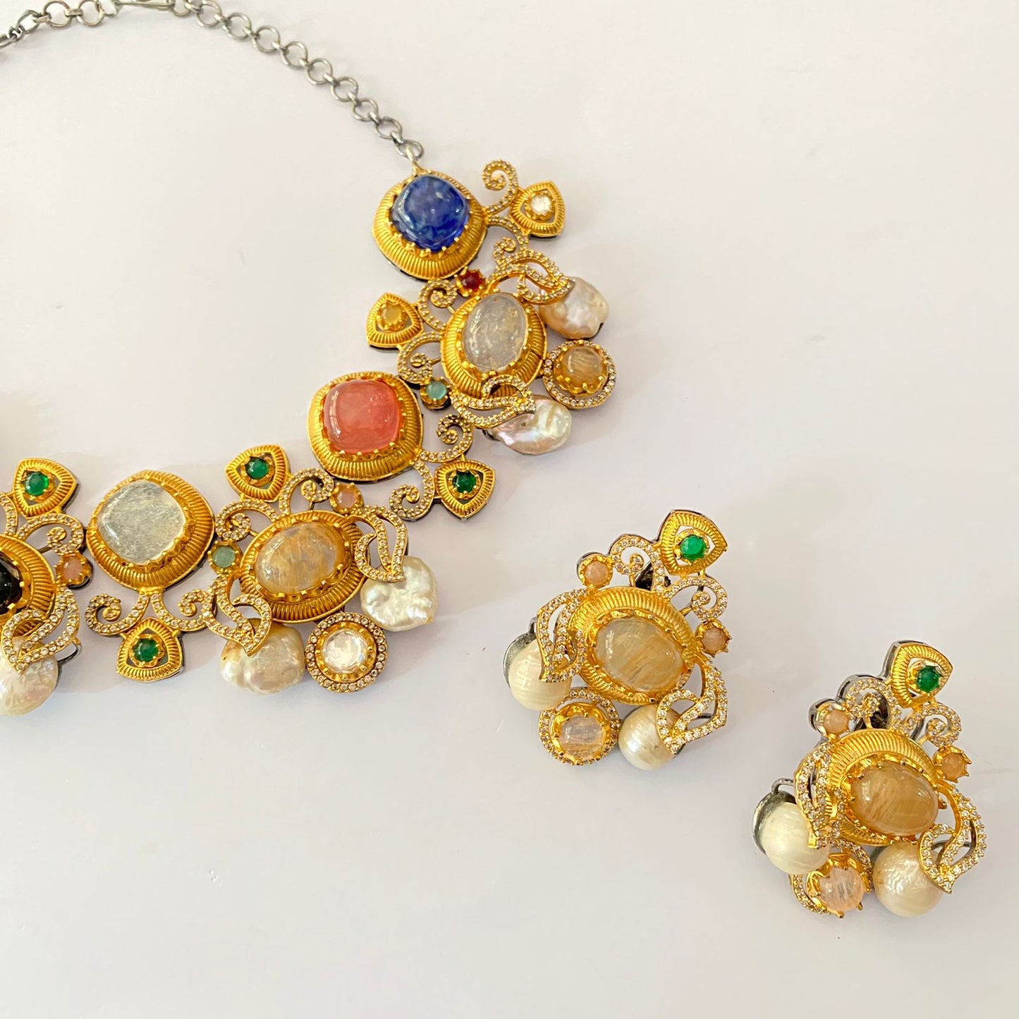 Multi Sabyasachi Necklace Set