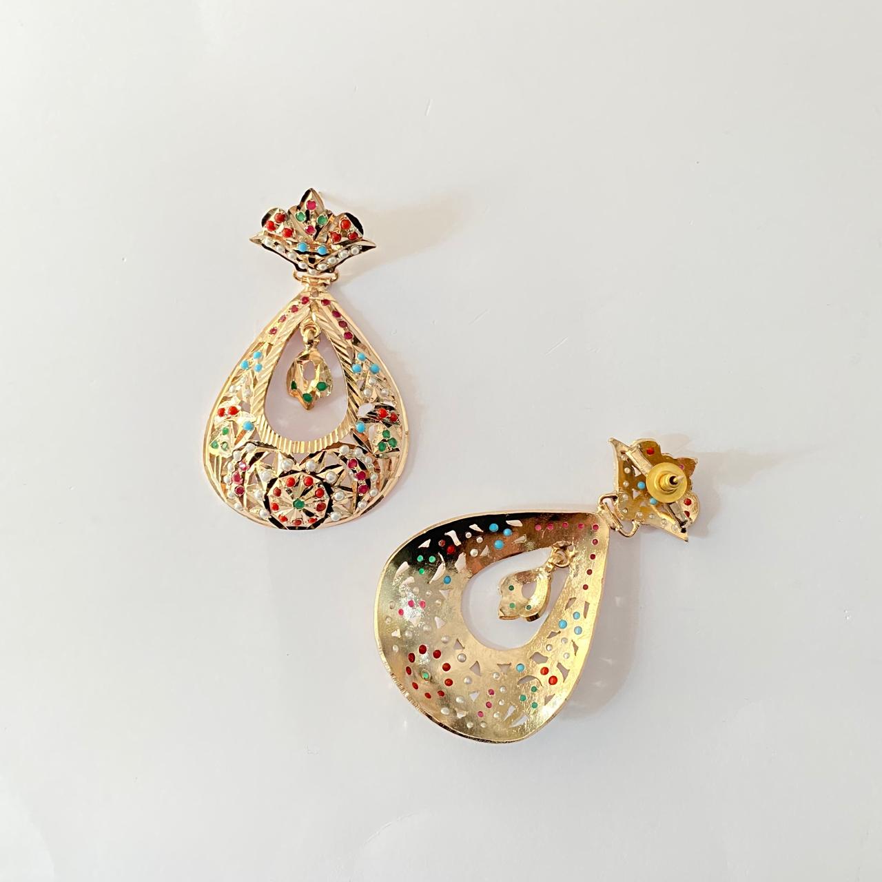 Multi Jadau Earring