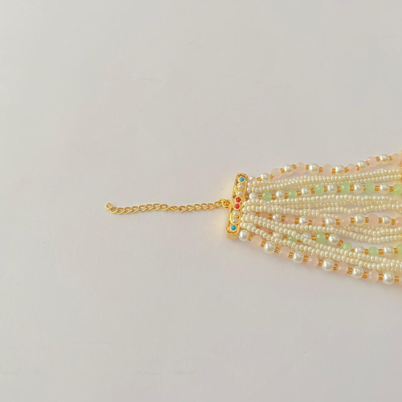 Multi Color Jadau Bracelet
