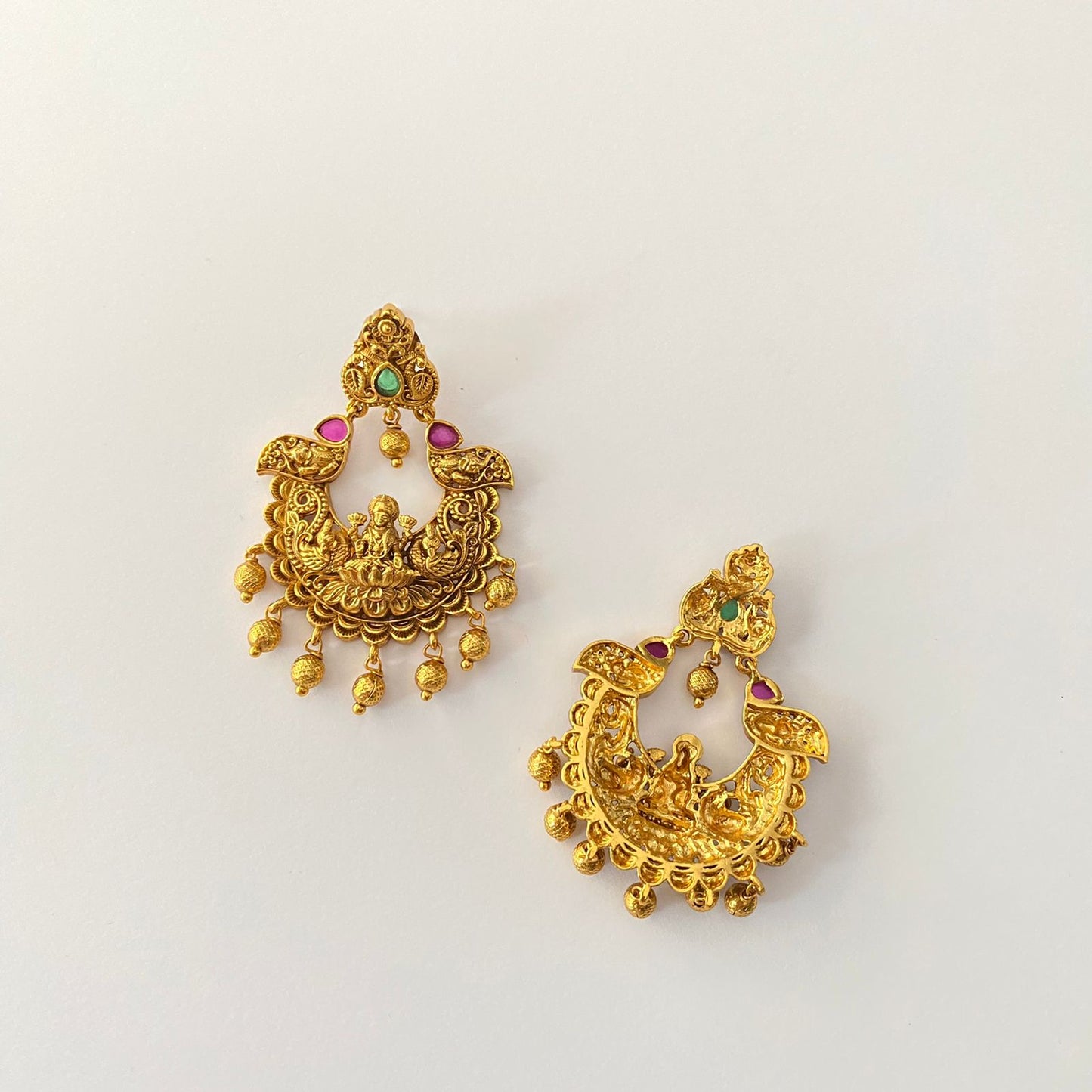 Gold Plated Laxmi Earring