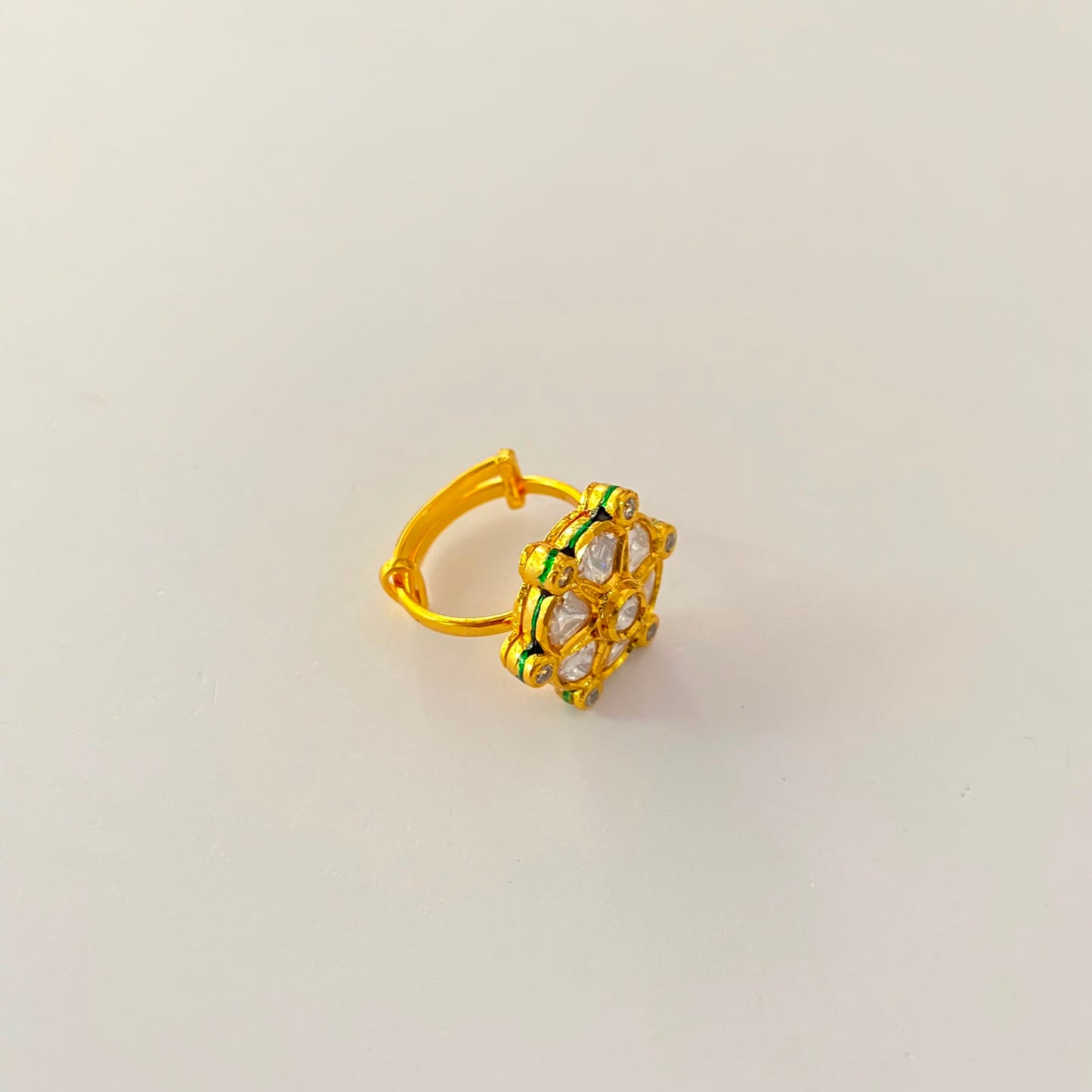 Kundan Gold Plated Small Ring
