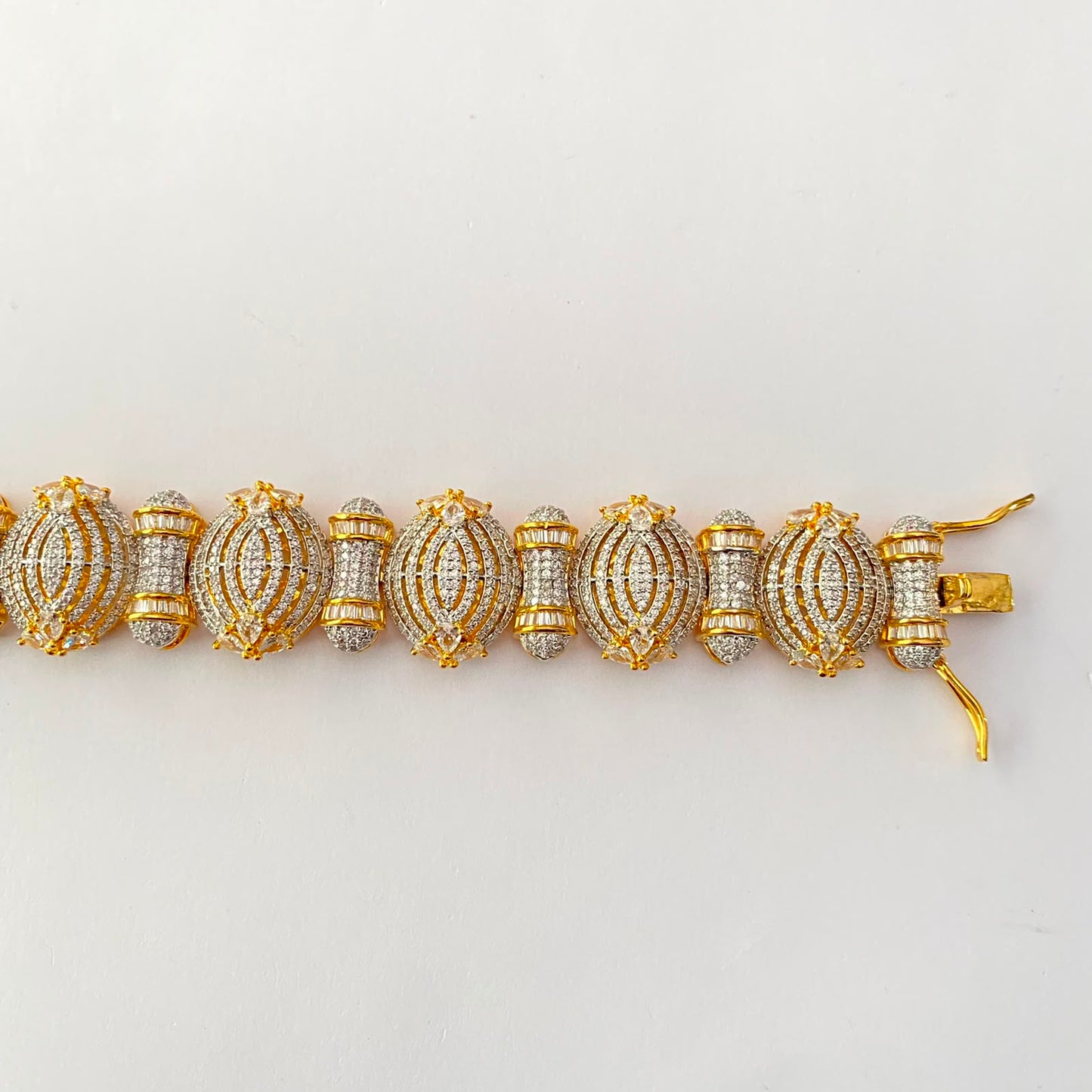 Diamond Gold Plated Bracelet (Size- 2.4/2.6)