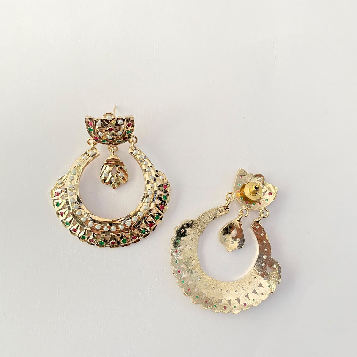 Ruby & Pearl Jadau Earring