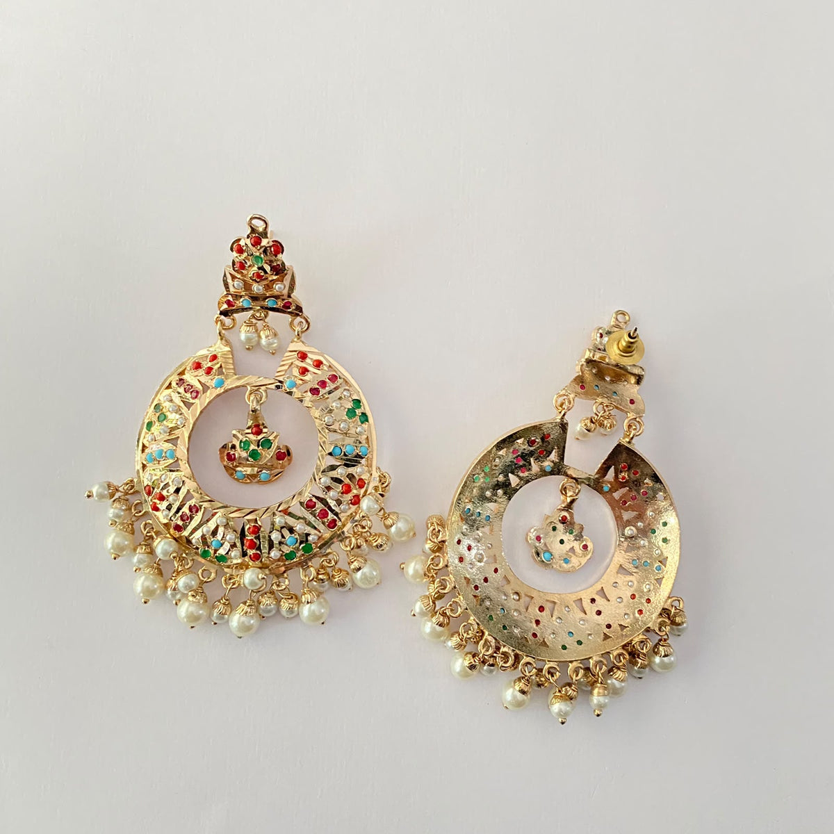 Multi Jadau Chand Bali