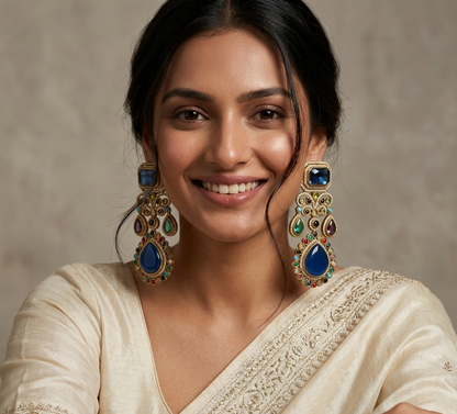 Sabyasachi Statement Antique Gold Plated Earring