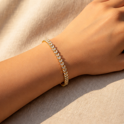 Gold Plated A.D Latest Design Bracelet