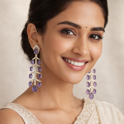 Amethyst A.D Dangler Earring