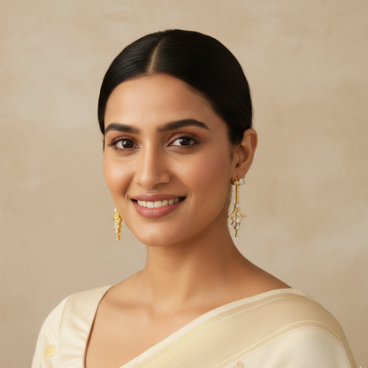 Diamond Classic Gold plated party wear Earring