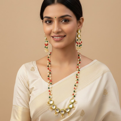 Multi Color Kundan Necklace Set