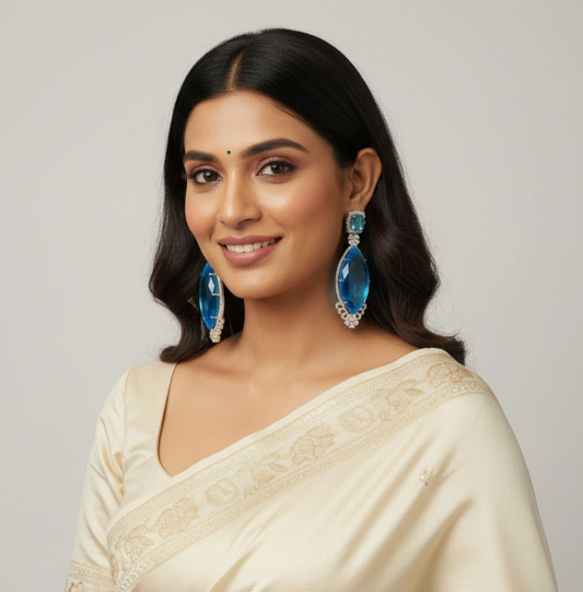 Aqua A.D Dangler Earring