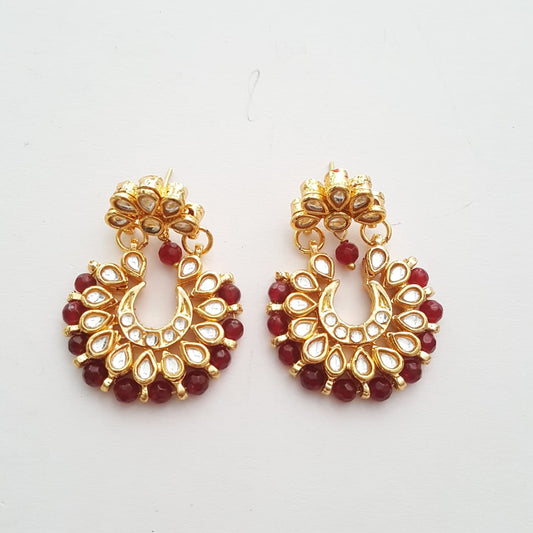 Diva Red Chandbali