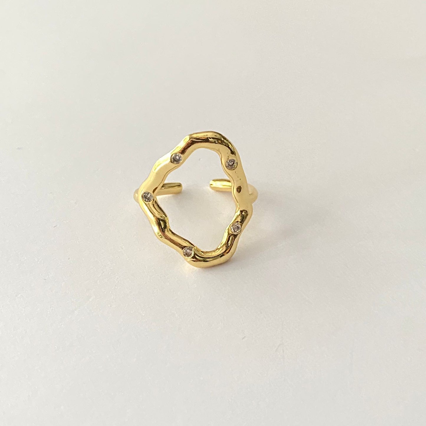 Gold & Silver-Plated Finger RIng