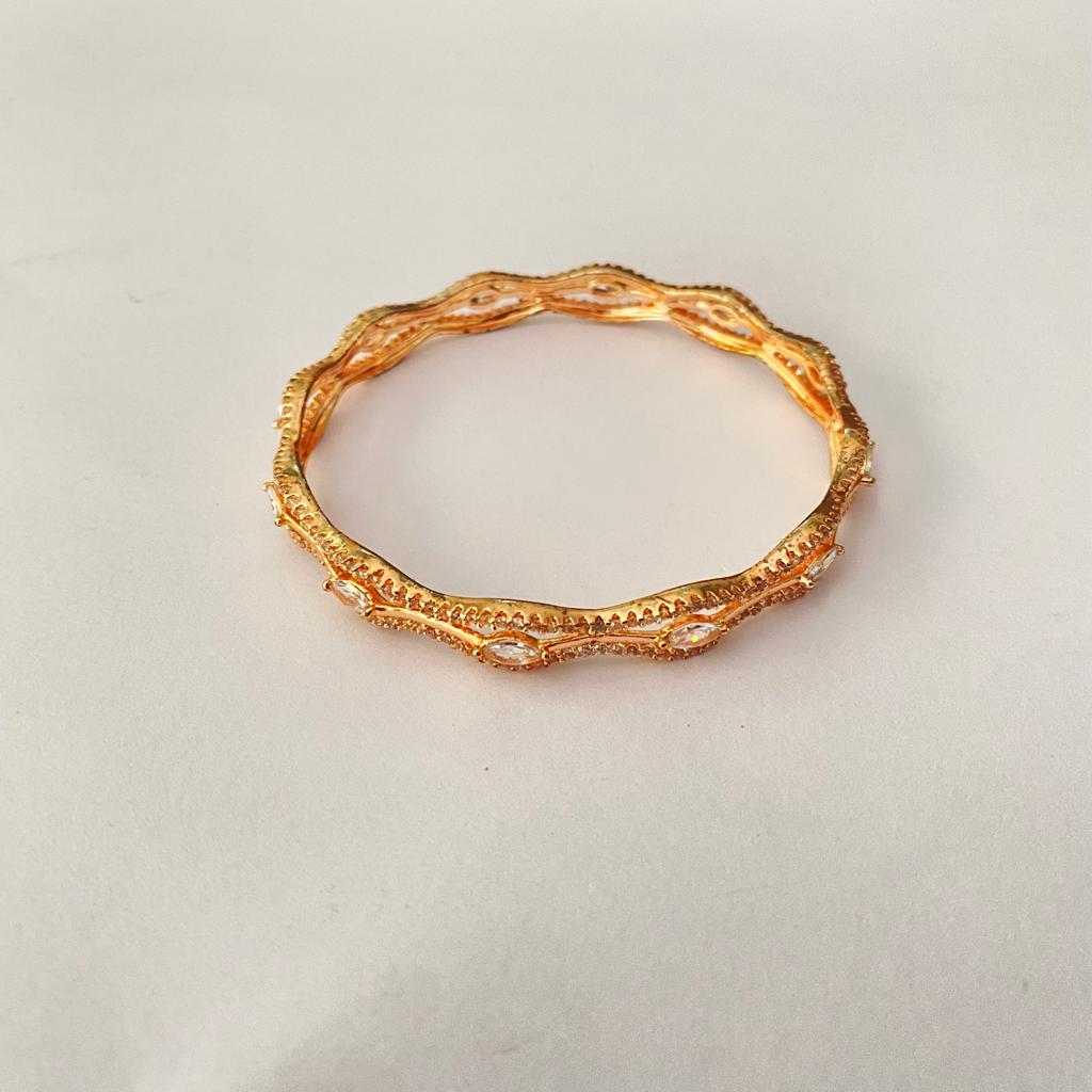 AD GOLD PLATED TRADITIONAL BRACELET