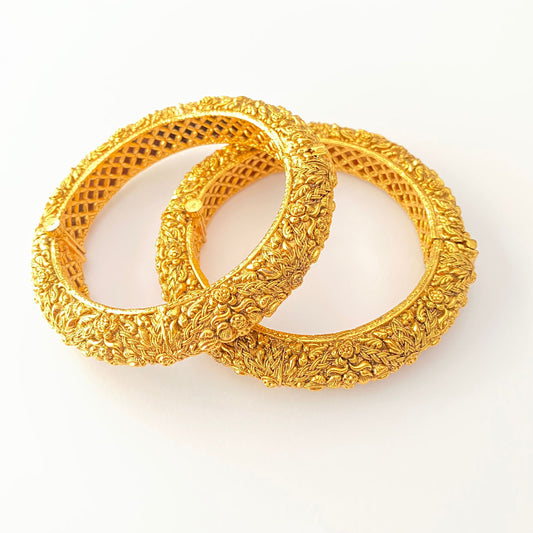 Gold Plated  traditional Design Bangle