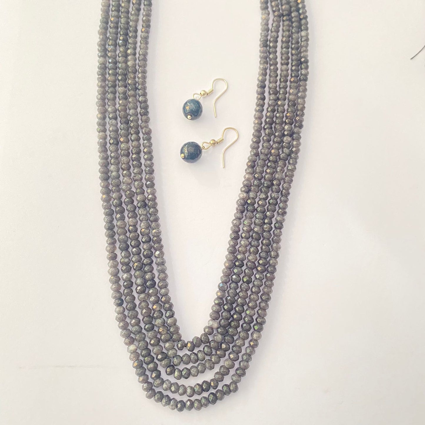 Black Pearl Necklace Set