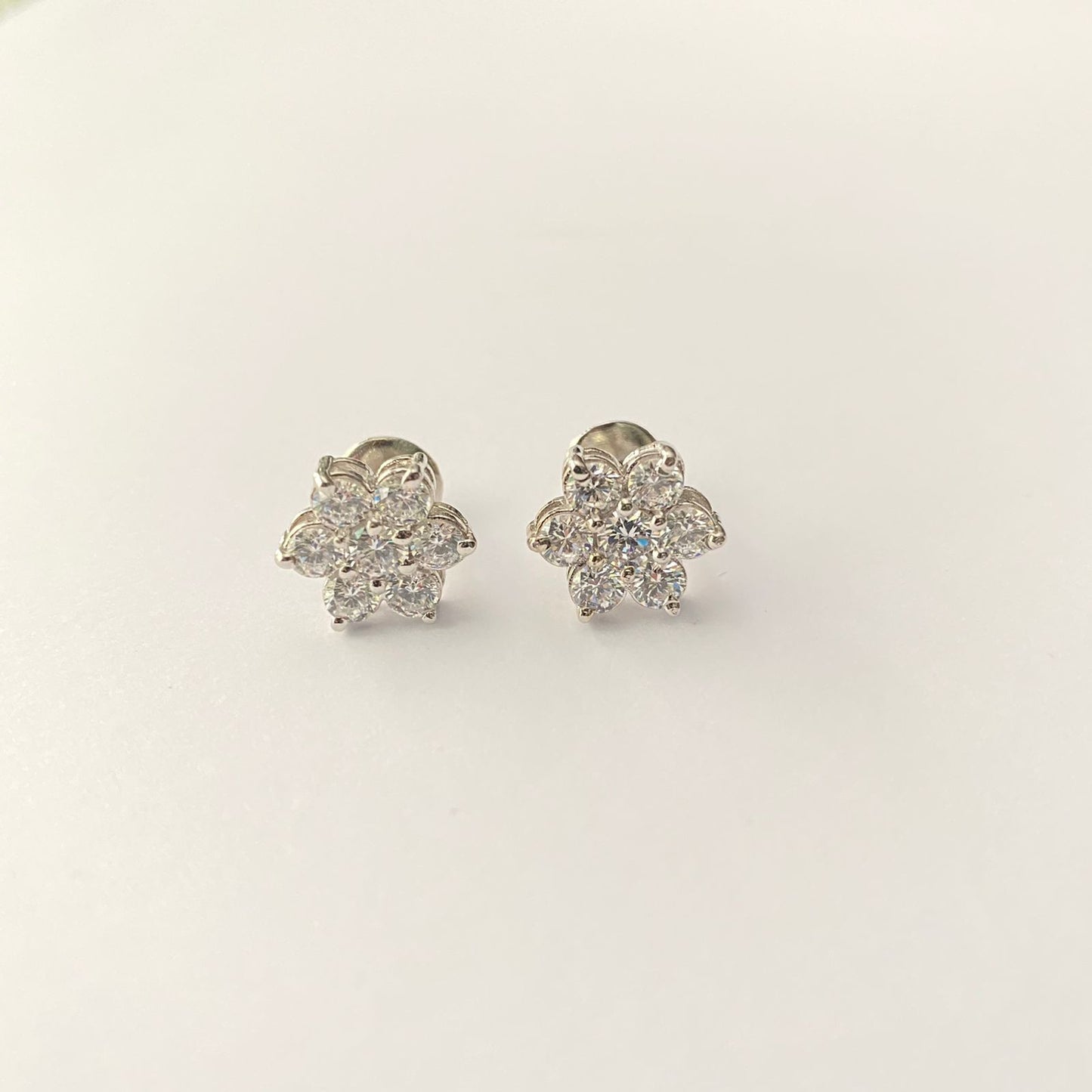 Diamond Nakshatra Pure Silver Earring For Women