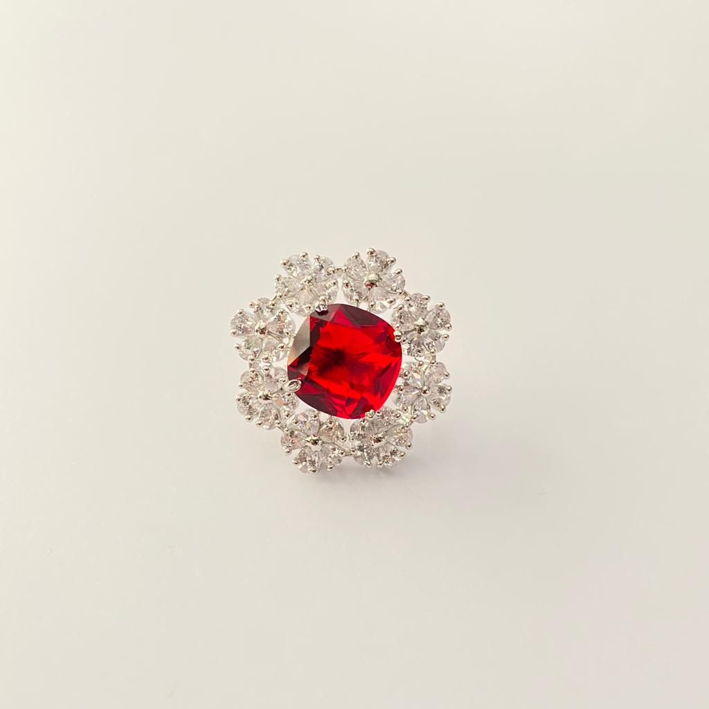 Ruby Diamond Latest Ring