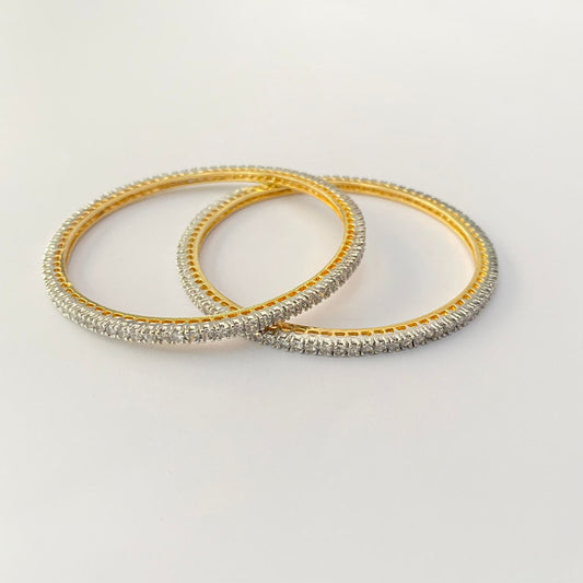 GOLD PLATED AD STONE BANGLE ALL SIZE ARE AVAILABLE.