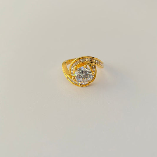 Diamond Gold Plated Latest Design Ring