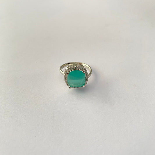 Turquoise with Diamond ring