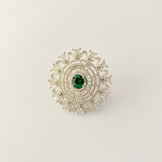 Diamond Emerald Big Ring.