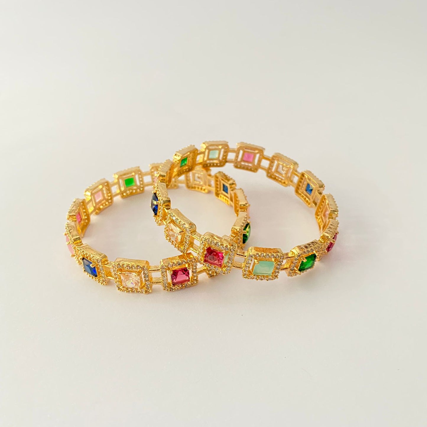 Gold-plated Multicolor Bangle