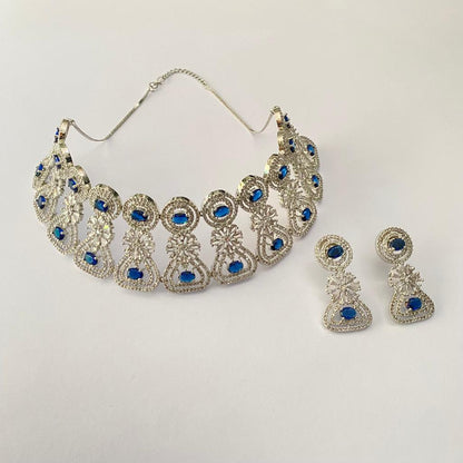 Blue Diamond Classic Latest Design Necklace