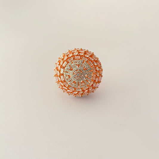 Diamond Rose Gold Plated Ring