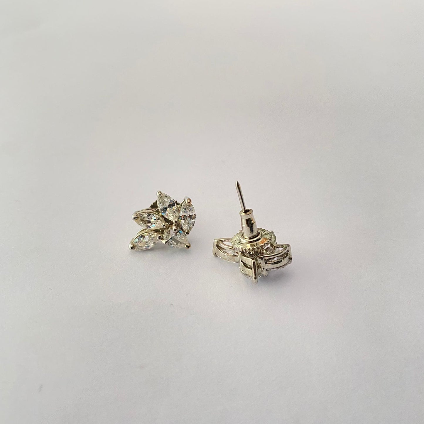 Diamond Silver Plated Earring