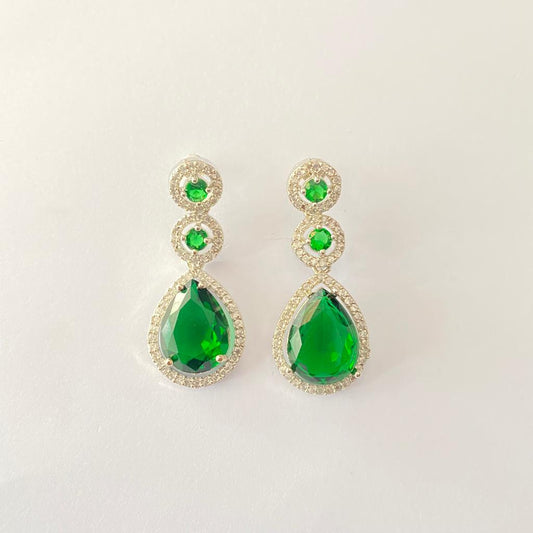 Emerald Diamond Earring
