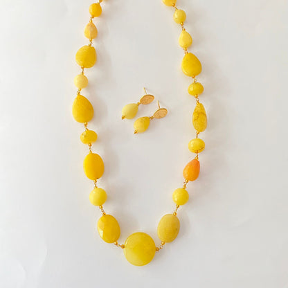 Mango Yellow Stone Necklace