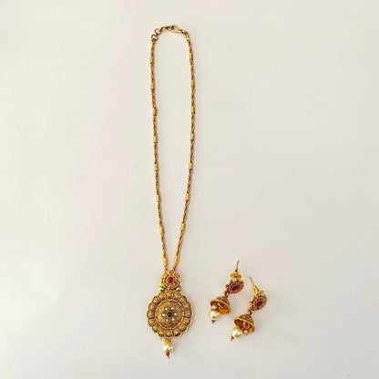 Gold Plated Pendant Set