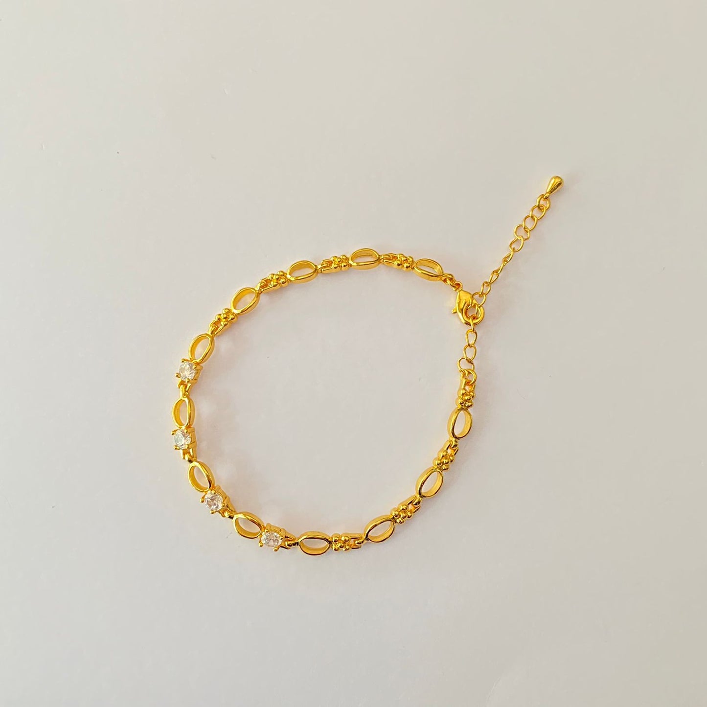 Gold Plated Diamond Bracelet