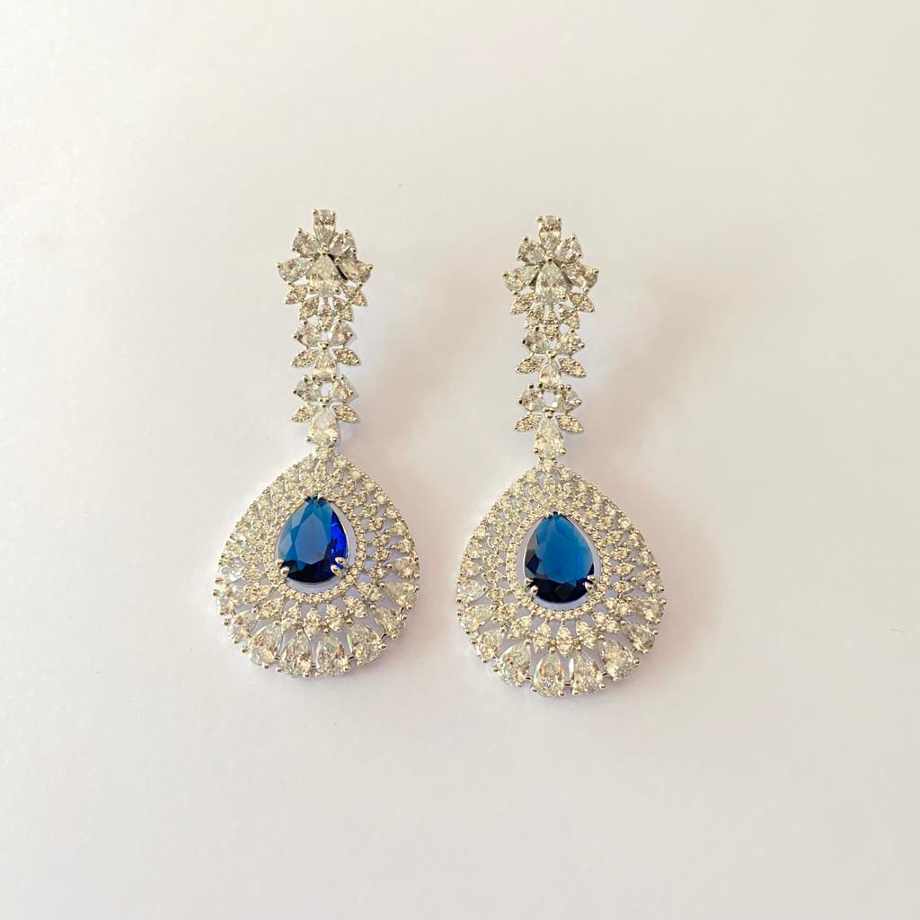 Diamond Blue Latest Design Earring