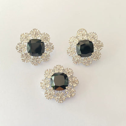 Black Diamond Pendant Set