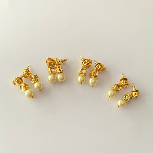 Gold Plated Pearl Earring