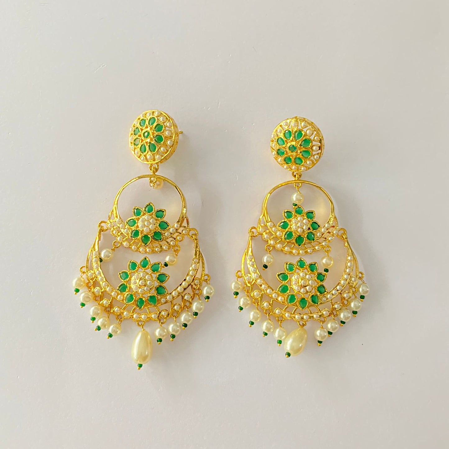Jadau Emerald Earring