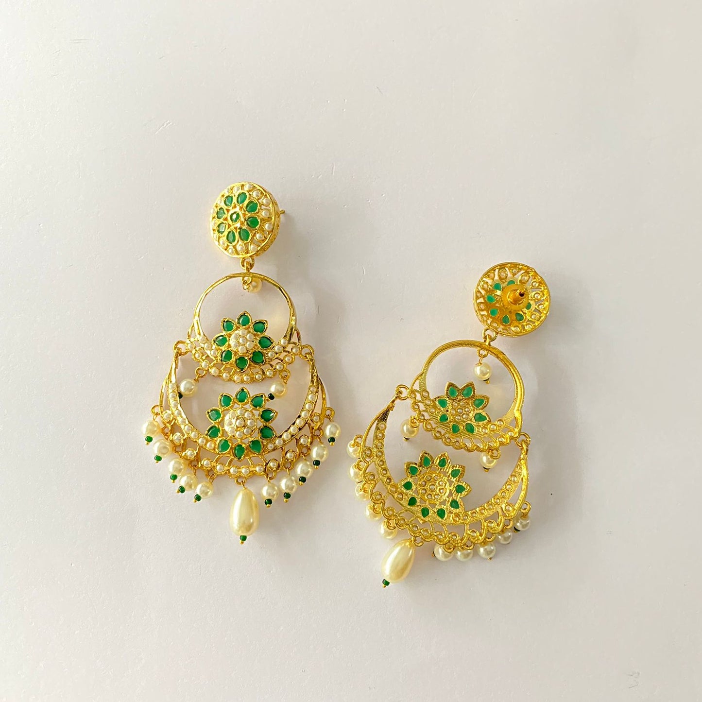 Jadau Emerald Earring