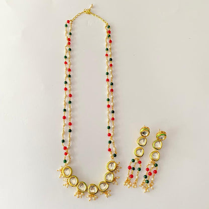 Multi Color Kundan Necklace Set