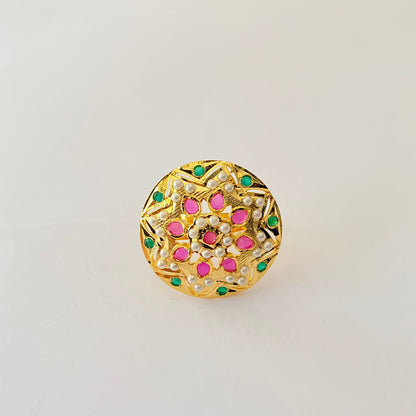 Multi Gold Plated Traditional Ring.