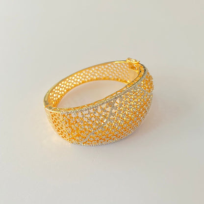 Diamond Classic Gold Plated Bracelet