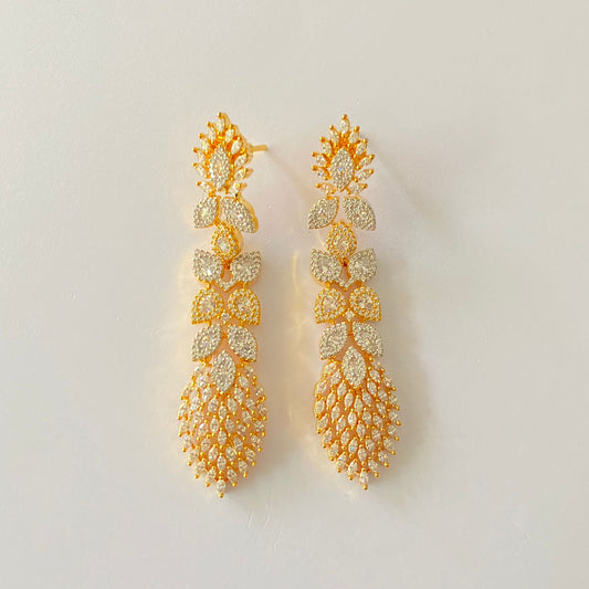 Gold Plated Diamond Earring