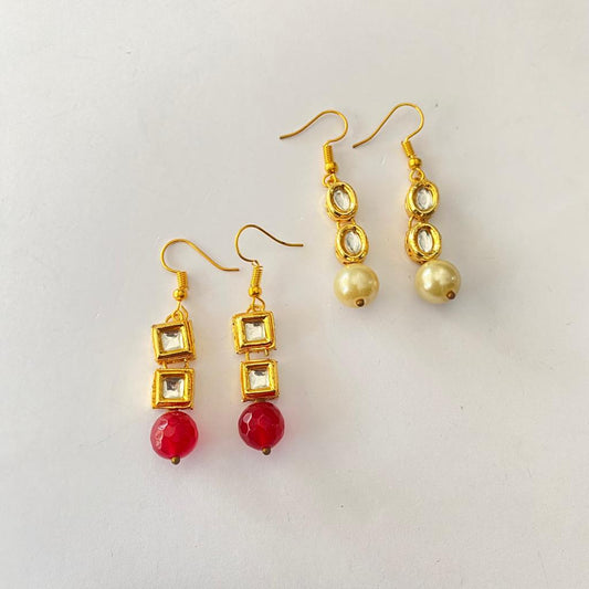 Kundan Combo Earring