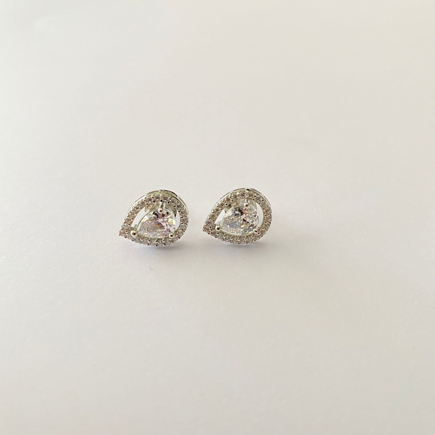 Pure Silver 92.5 Diamond Stud