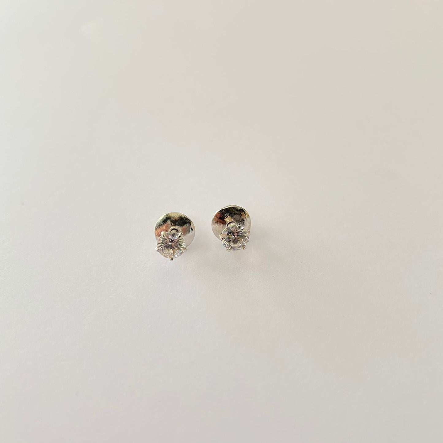 Pure Silver 92.5 Small Diamond Stud