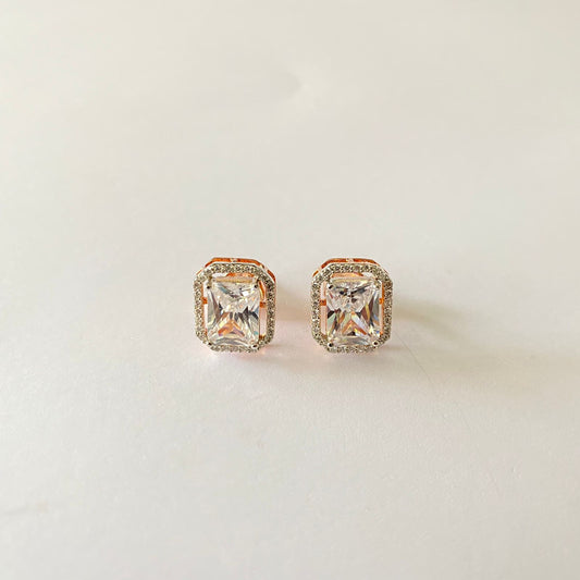Rose Gold Plated Diamond Solitaire